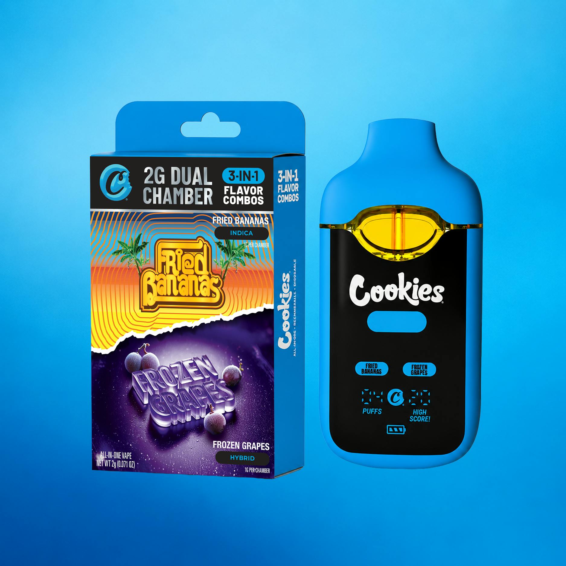 Fried Bananas x Frozen Grapes | Dual Chamber Disposable | 2g