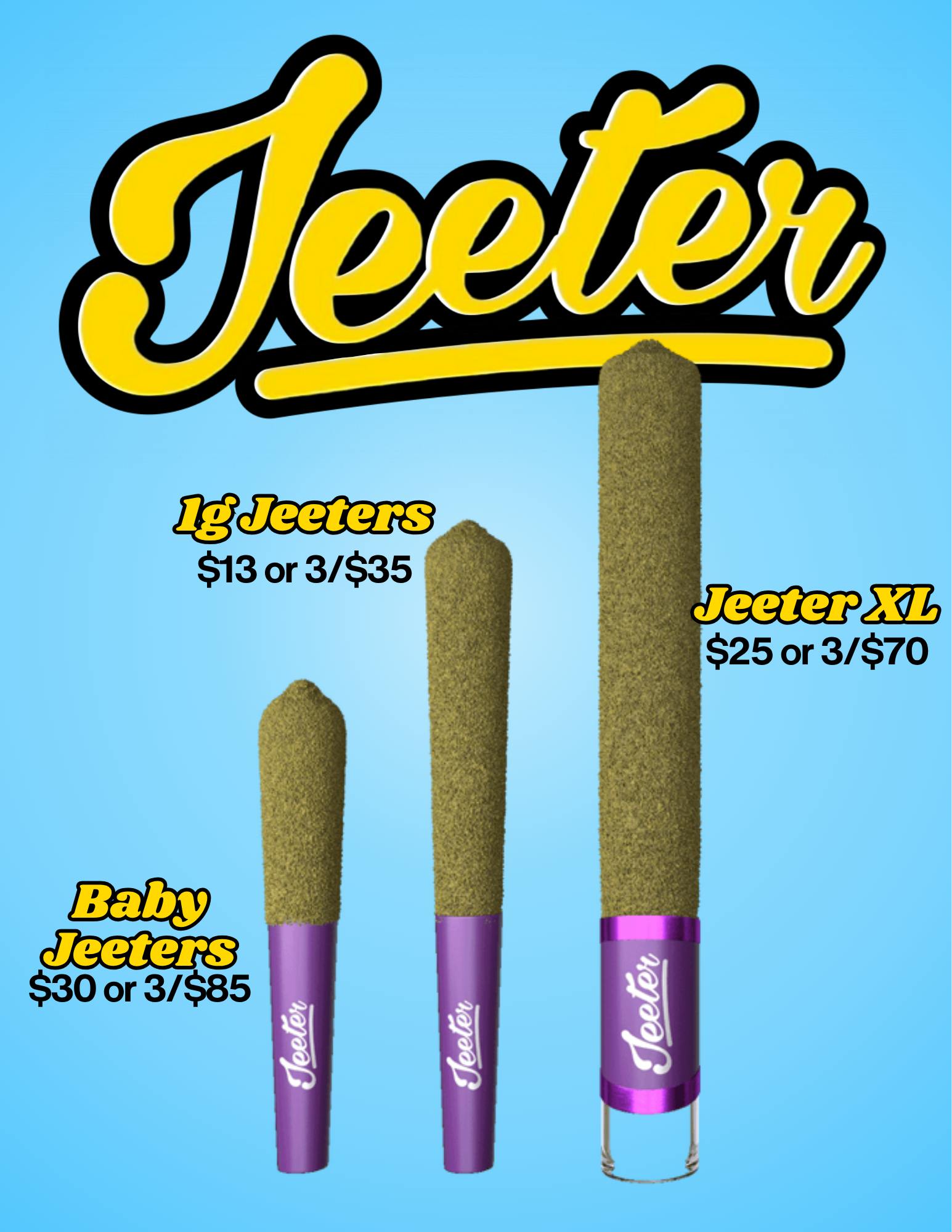 Jeeter | Pina Colada | Baby Infused Minis | 0.5g each | 5pk