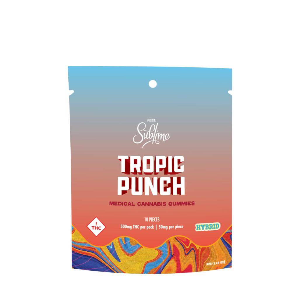 Sublime - SL Tropic Punch 500mg Gummies - Mixed - 42g | Gummies | 10pk | 50 by Sublime