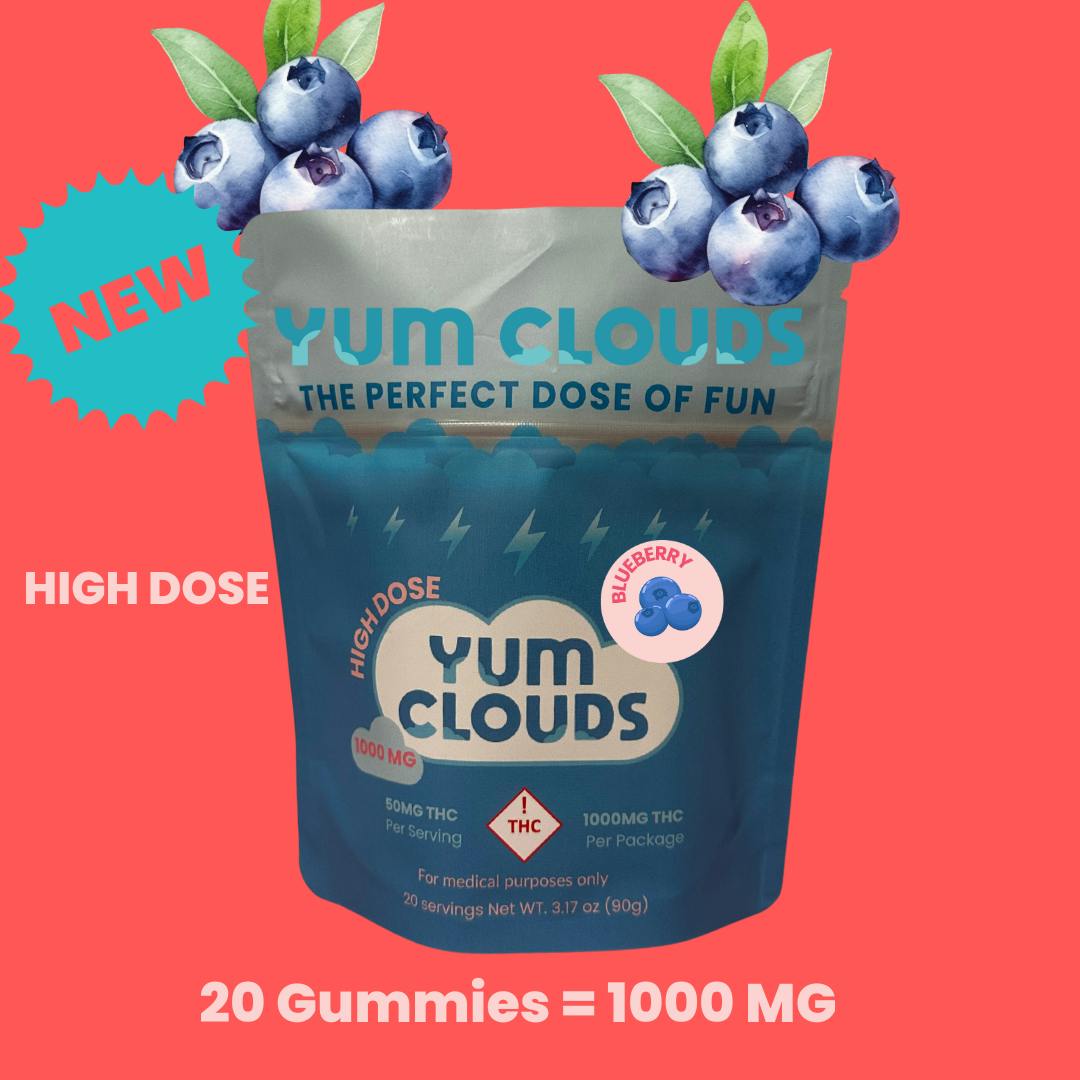 1000 MG Blueberry Gummy