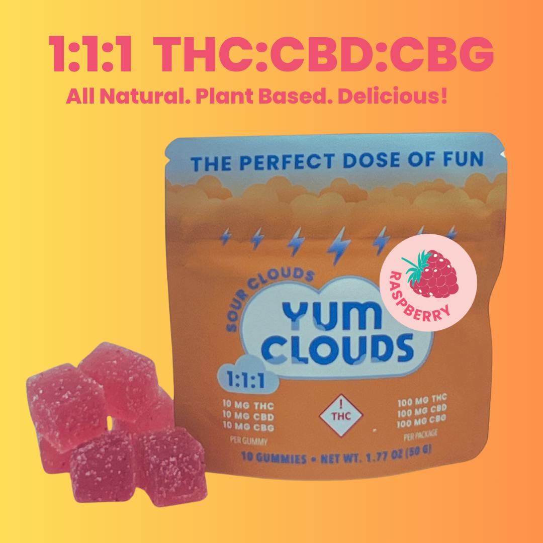 1:1:1 Raspberry 100MG THC/100MG CBD / 100MG CBG at Ridankulous Alamogordo - Cannabis Dispensary