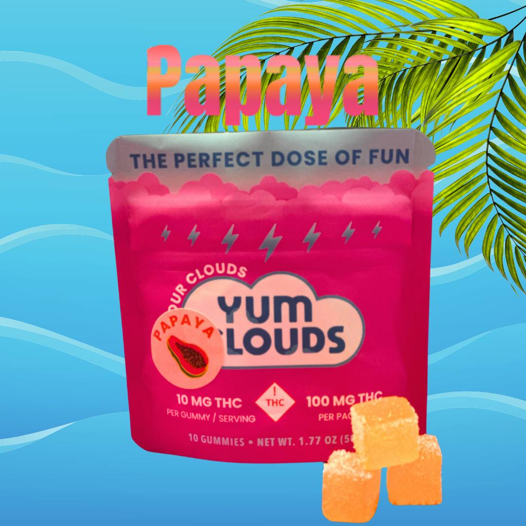 Papaya 10mg THC / 100mg THC Gummy at Ridankulous Alamogordo - Cannabis Dispensary