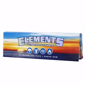 Elements 1 1/4 Size - Slim Ultra Thin Rice Rolling Paper