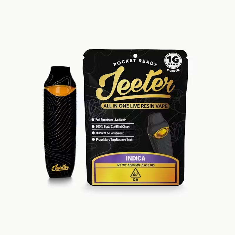 Jeeter All In One Live Resin Vape - Master Kush