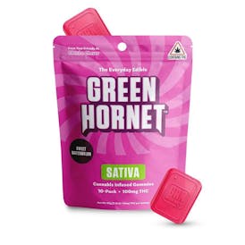 Green Hornet Watermelon Sativa 100mg Gummies