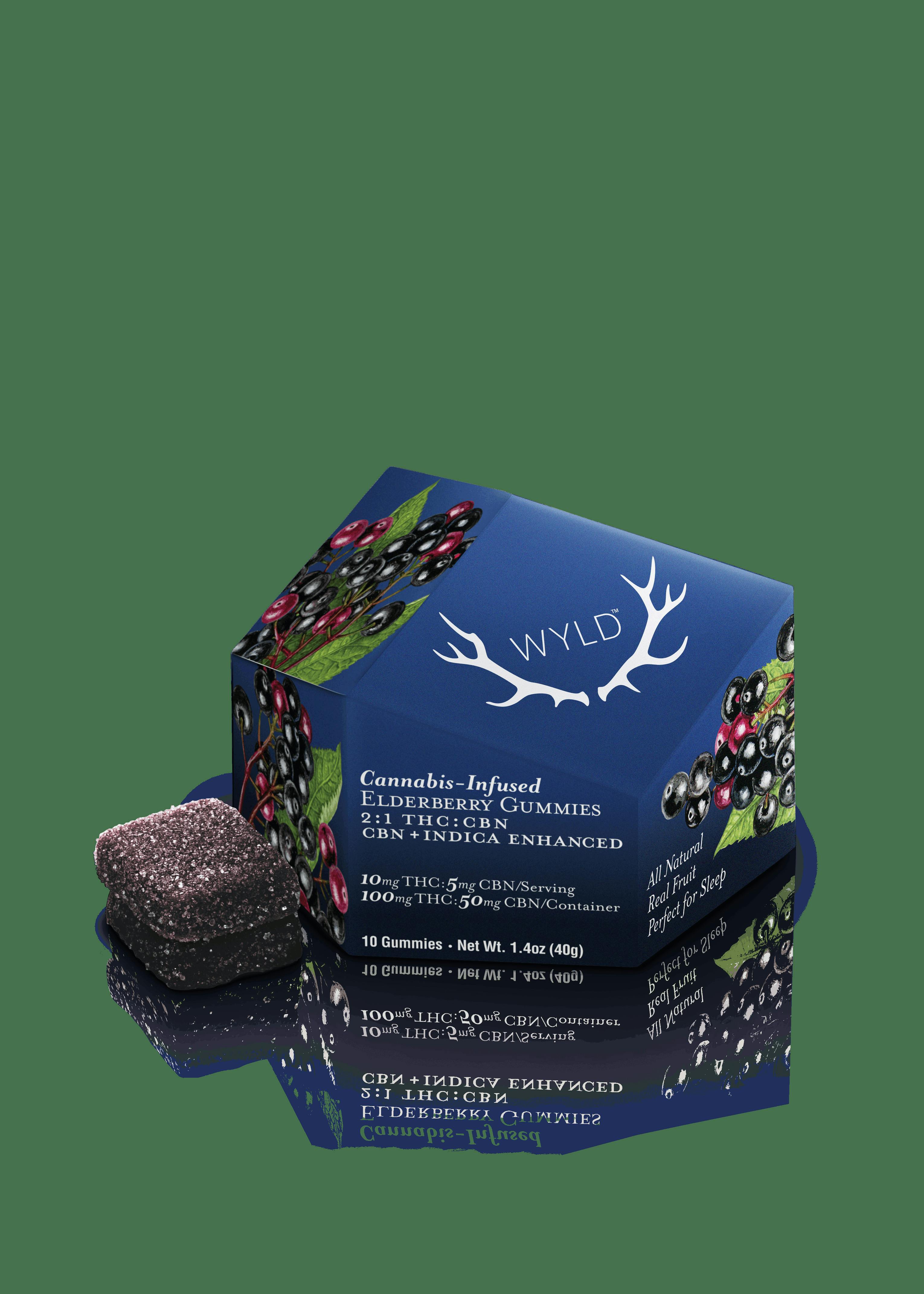 Wyld - Elderberry 2:1 THC/CBN - Gummy - 10ct