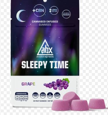 ABX - Grape Sleepy Time Hash Rosin + CBN Gummies - 100mg