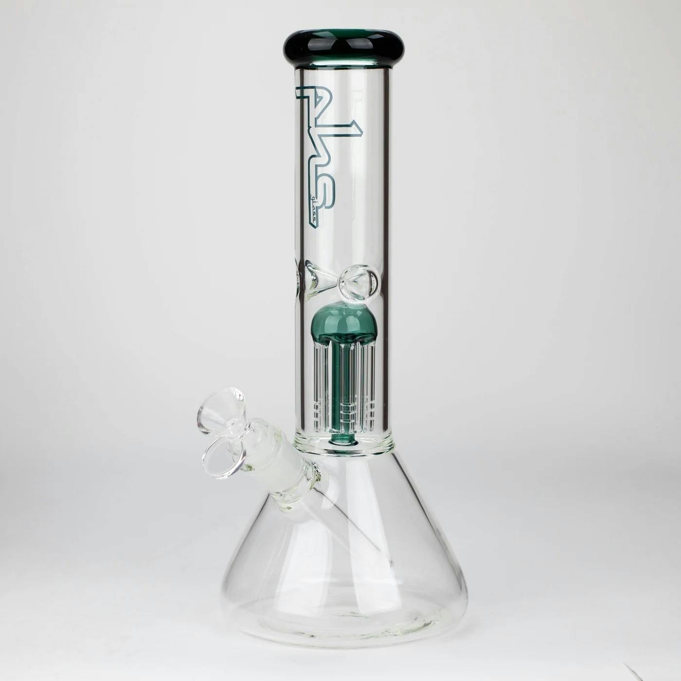 PHS | 12" Glass Beaker Tree Arm Perculator Bong Green