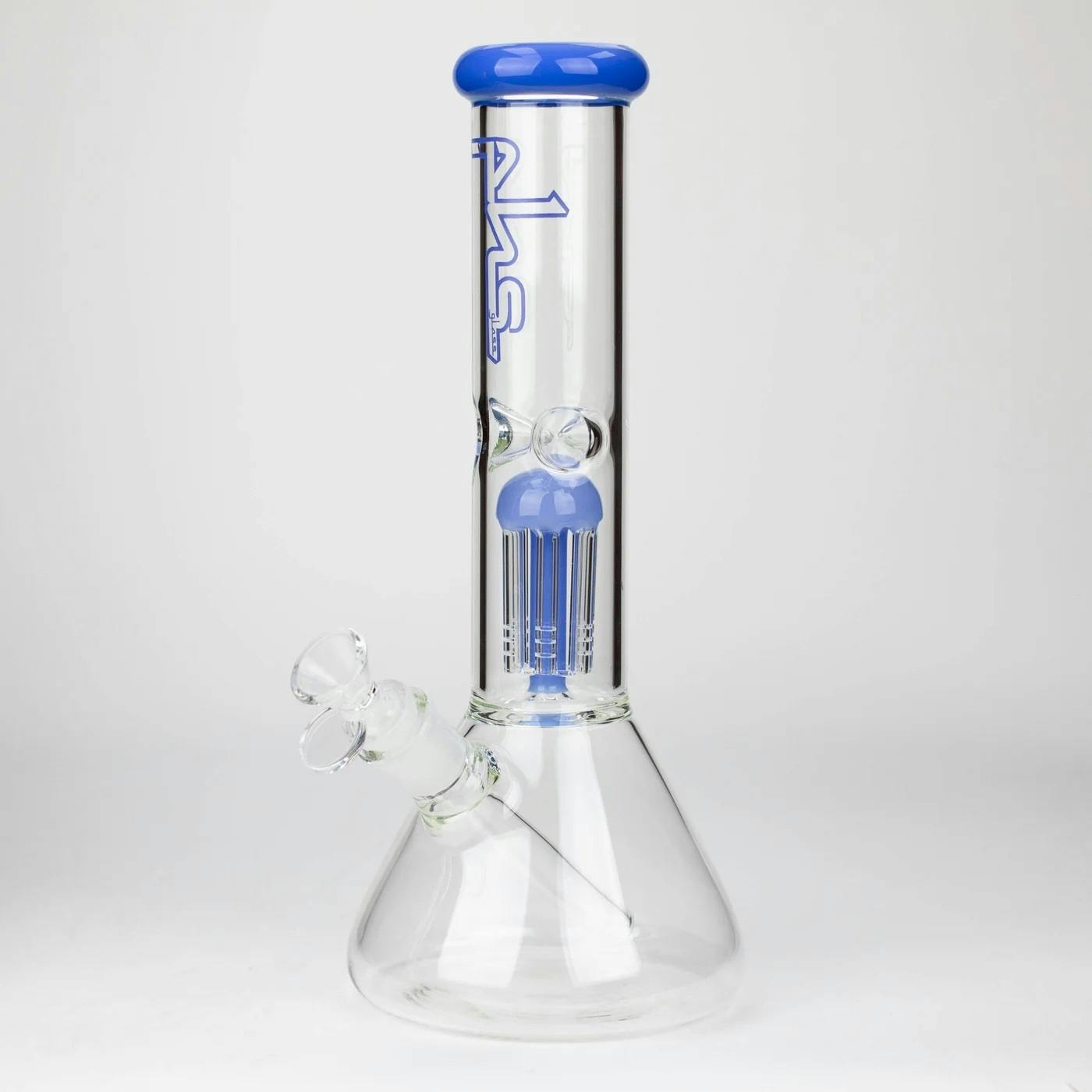 PHS | 12" Glass Beaker Tree Arm Perculator Bong Light Blue