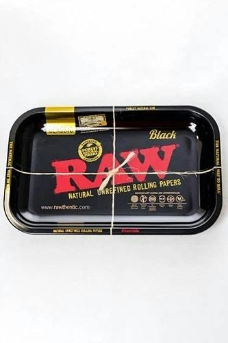 Raw Small Rolling Tray Black