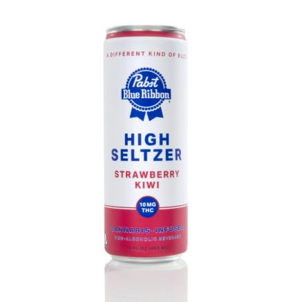 PABST | PBR Infused High Seltzer - STRAWBERRY KIWI | 10mg | Single Can