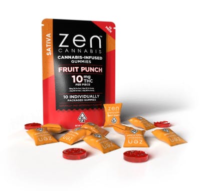 Fruit Punch: FRUIT PUNCH SINGLE (SATIVA) 100MG - 100 mg