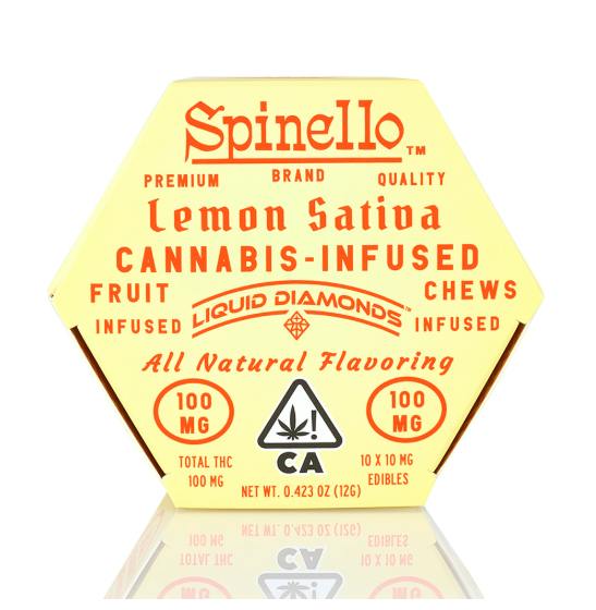 Lemon Sativa Liquid Diamond Fruit Chews: 10mg/ea