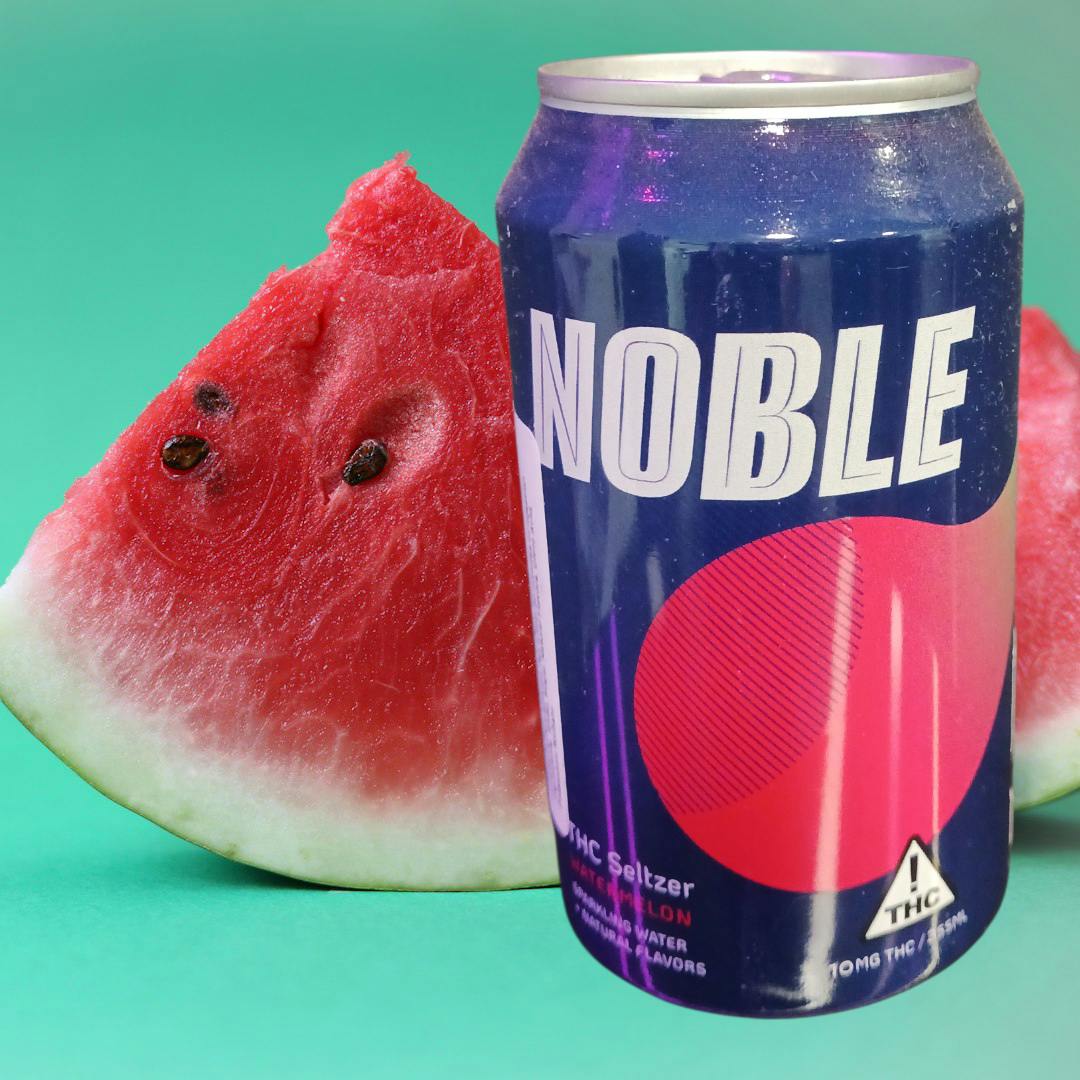 NOBLE THC Seltzer 10mg | Watermelon by Noble Labs