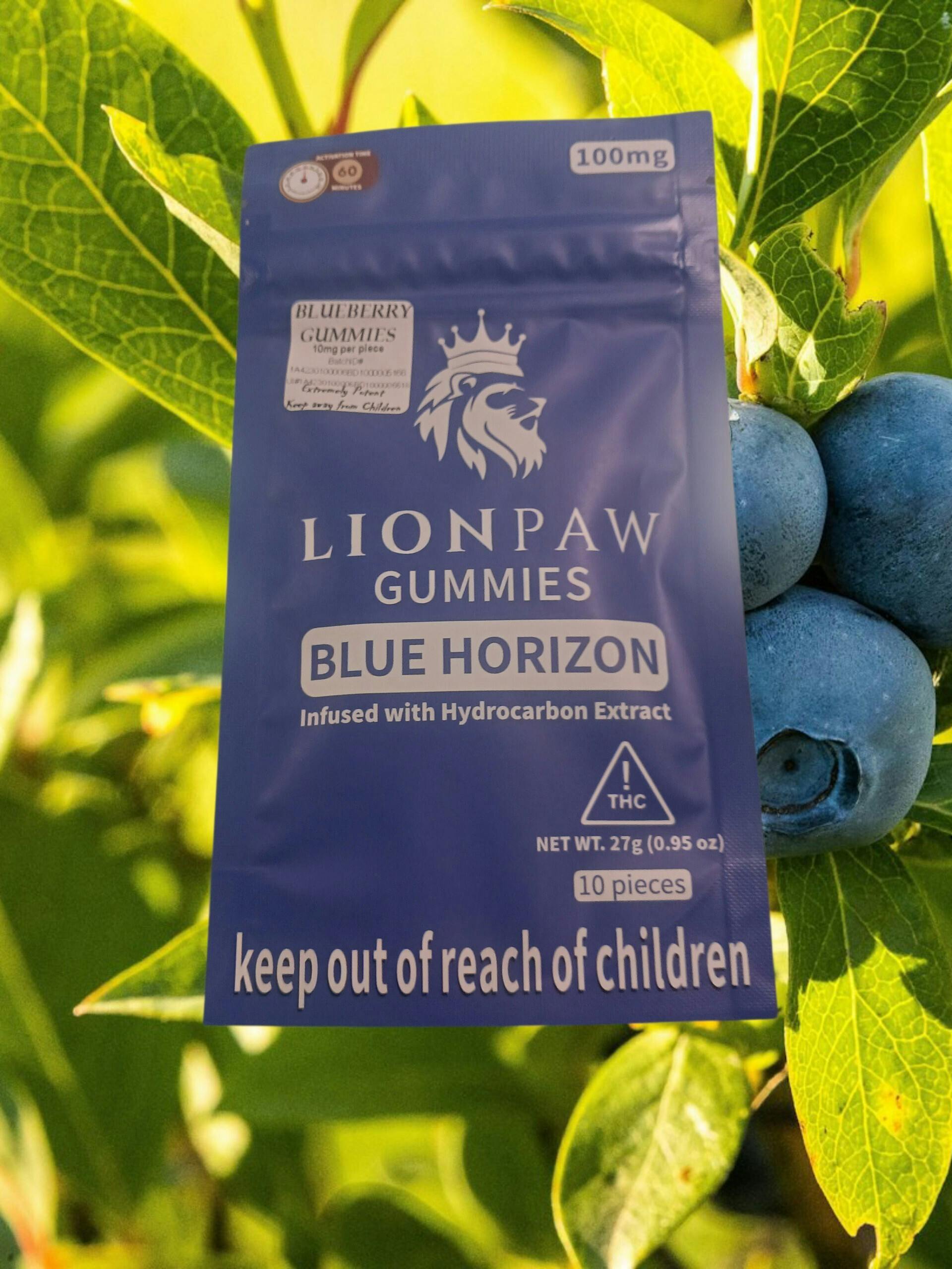 Lions Paw | Blue Berry Gummies | 100mg at House of Buds