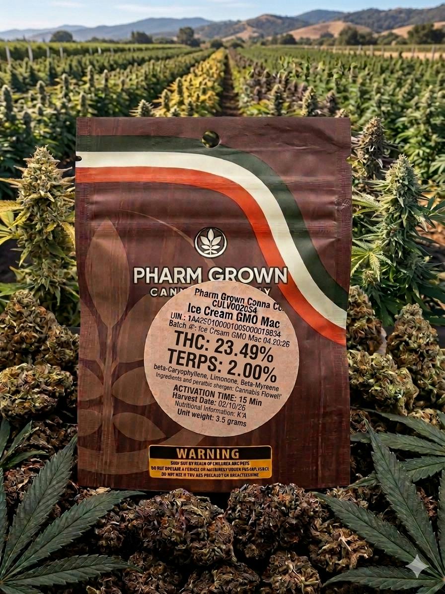 Pharm Grown | Ice Cream GMO Mac | 3.5g at House of Buds