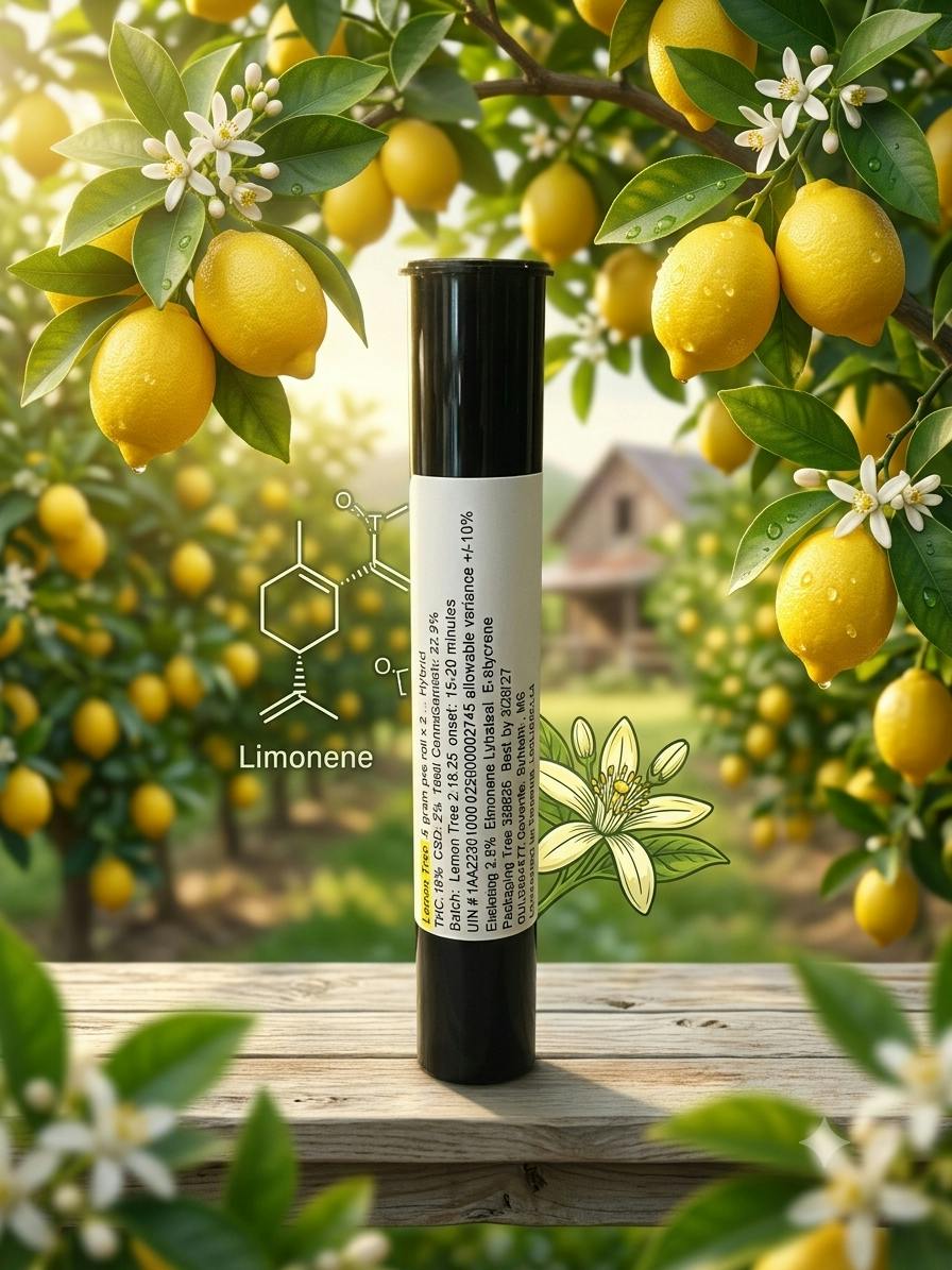 GrowRite | Lemon Tree Pre-Rolls | 2pk .5g at House of Buds