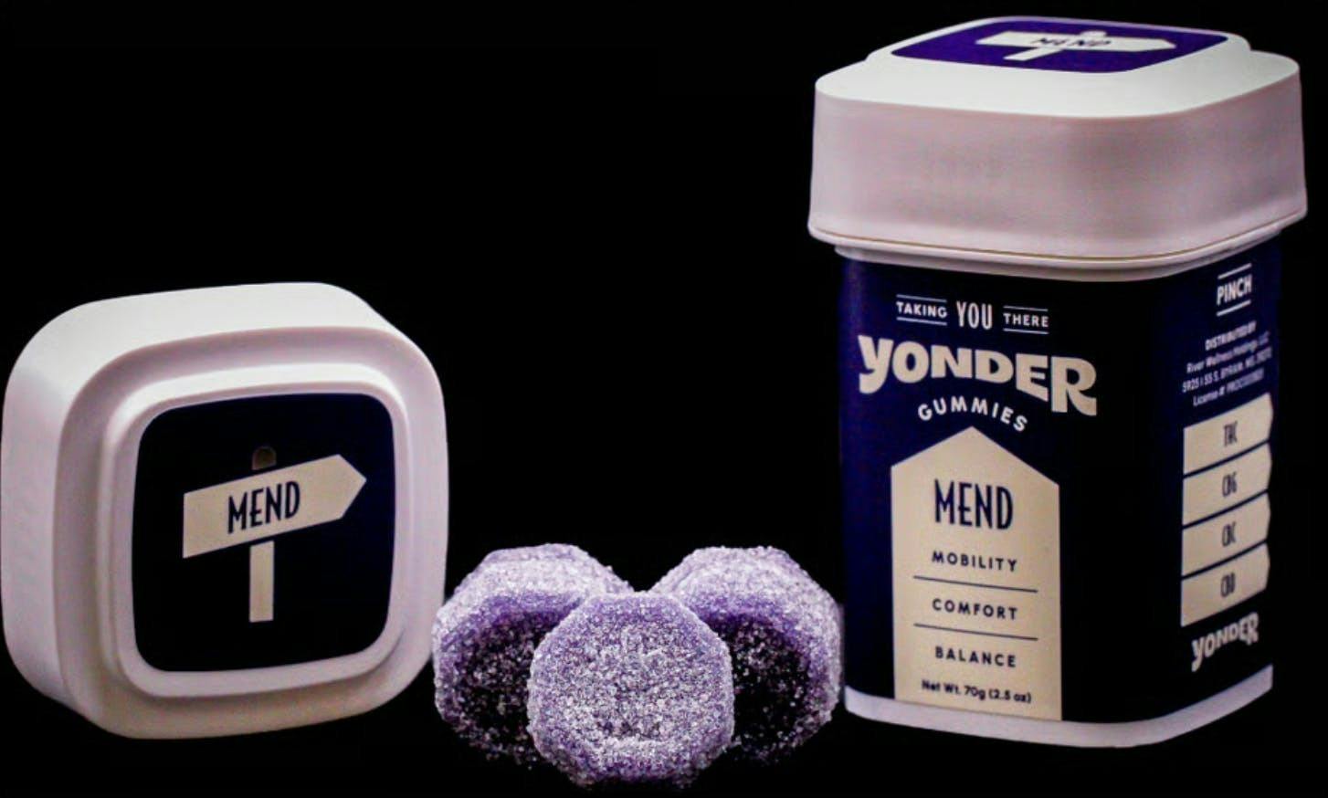 Yonder | Mend Blackberry Gummies | 500mg