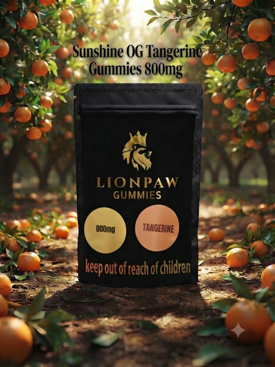 Lions Paw | Tangerine Gummies | 800mg