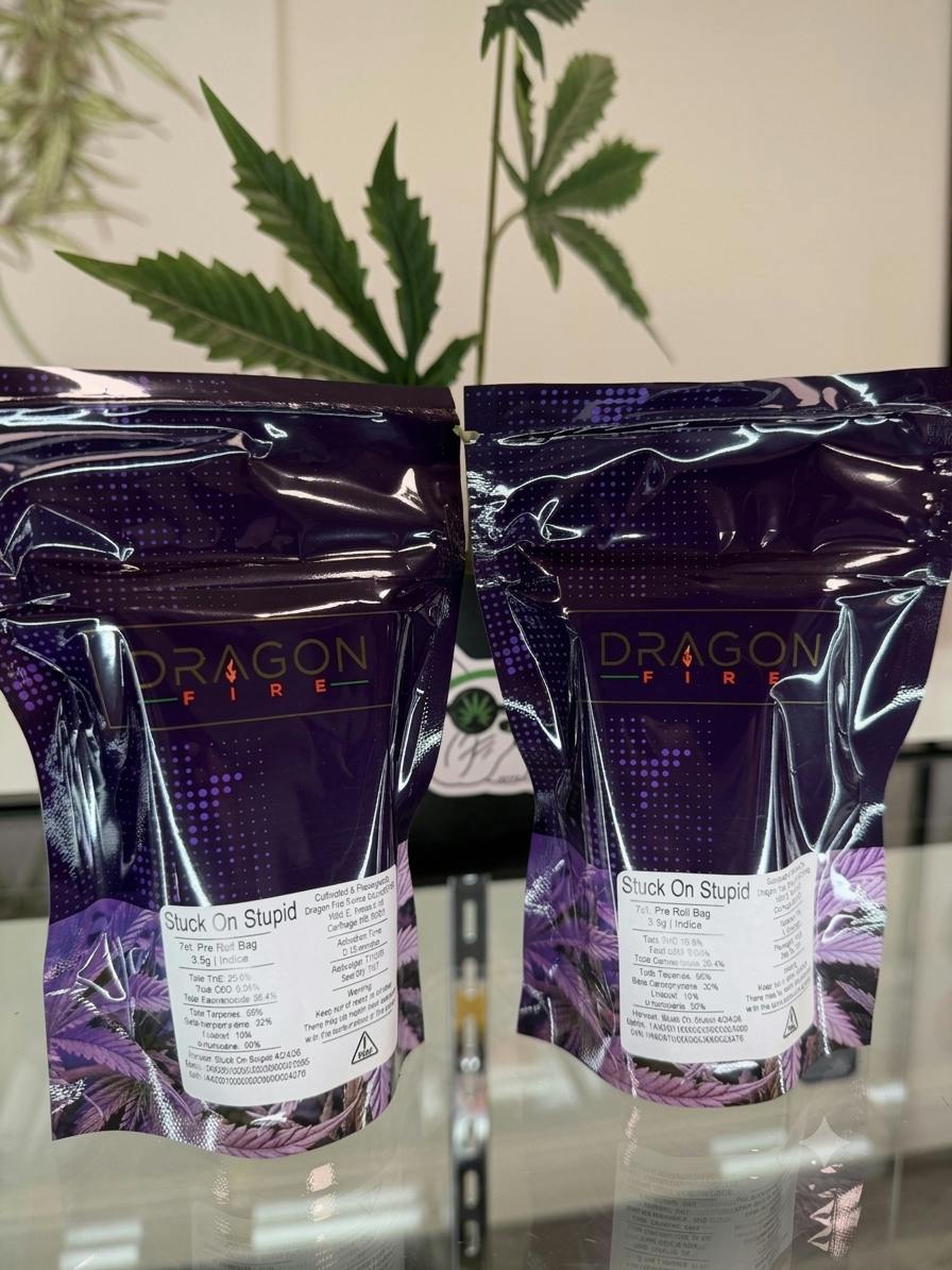 Dragon Fire | Stuck on Stupid Pre-Rolls | 7pk .5g at House of Buds