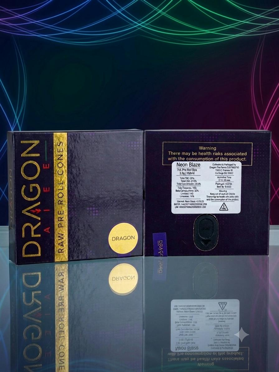 Dragon Fire | Neon Blaze Pre-Rolls | 7pk .5g at House of Buds
