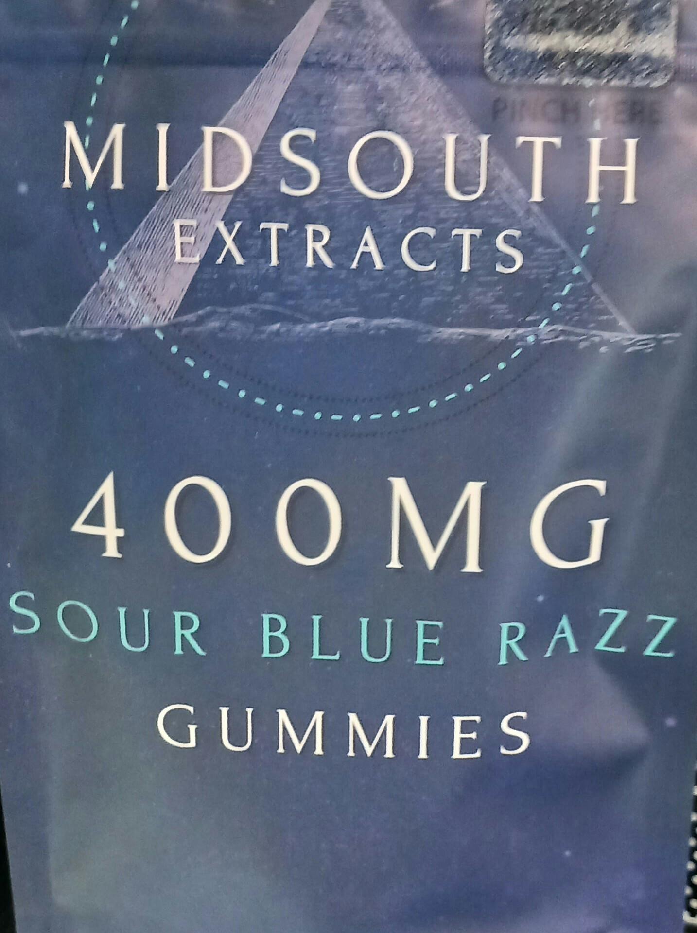 Sour Blue Razz Gummies | 400mg | 10ct | 40mg/ea