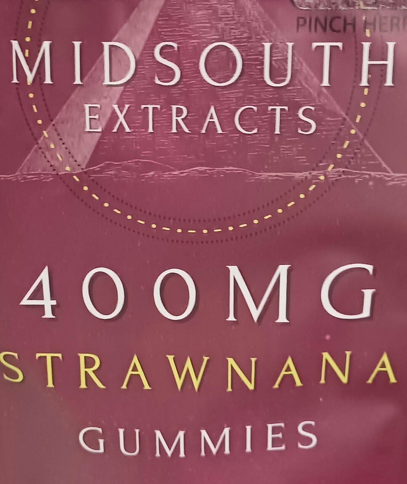 StrawNana Gummies | 400mg | 10ct | 40mg/ea