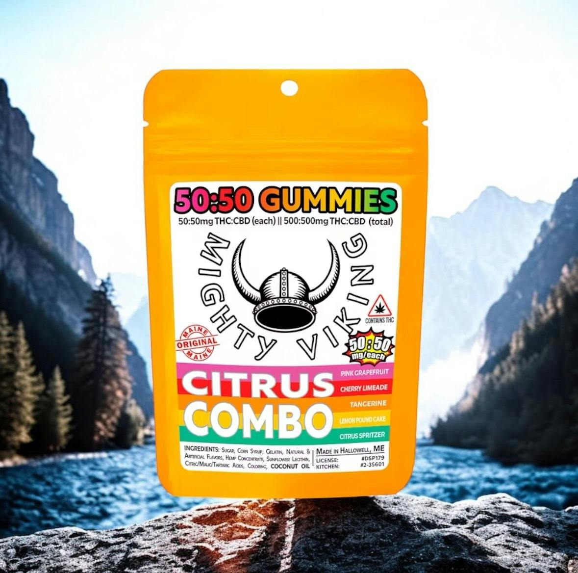Mighty Viking 50:50 THC:CBD Gummies - Citrus Combo by Mighty Viking
