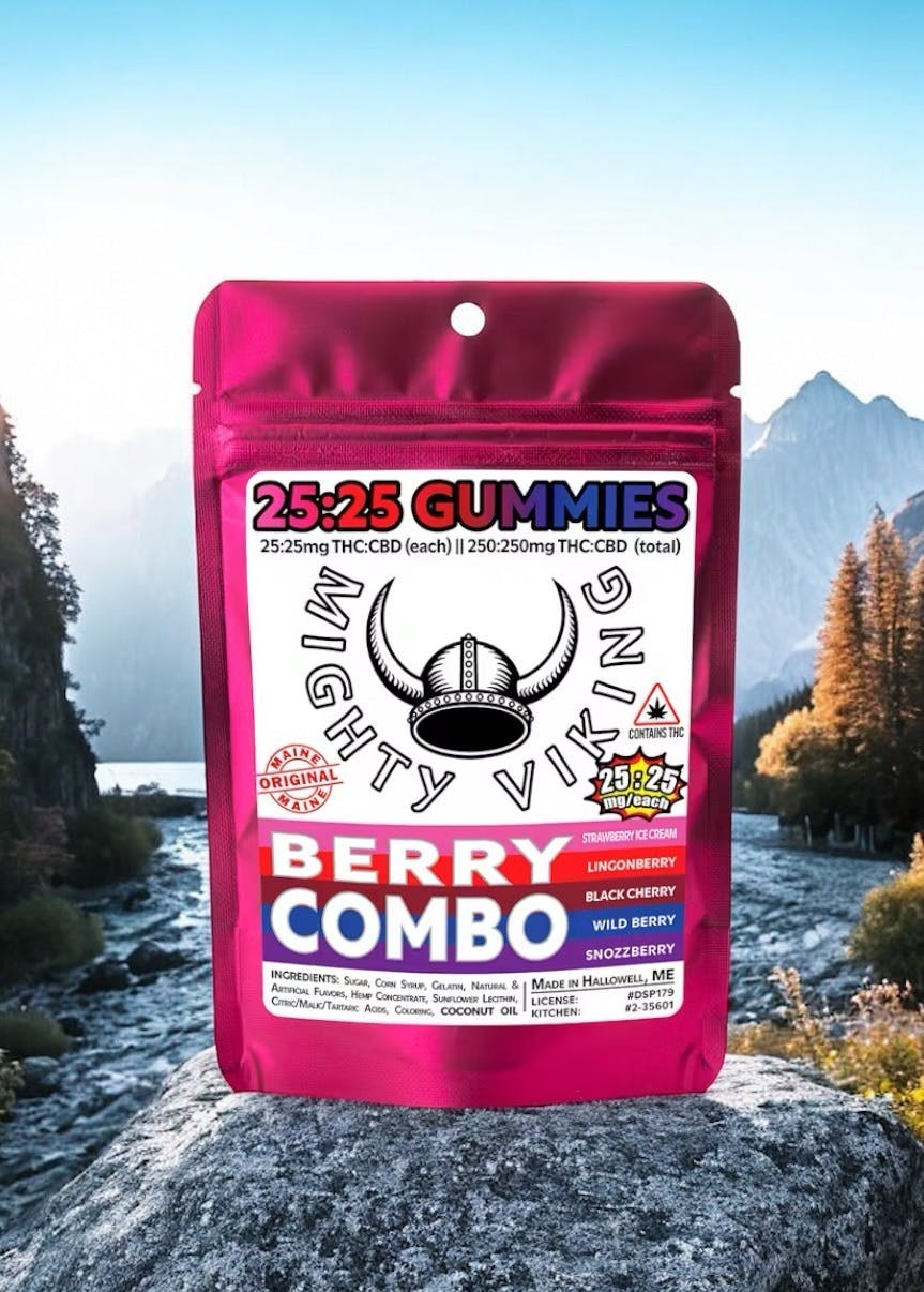 Mighty Viking 25:25 THC:CBD Gummies - Berry Combo by Mighty Viking