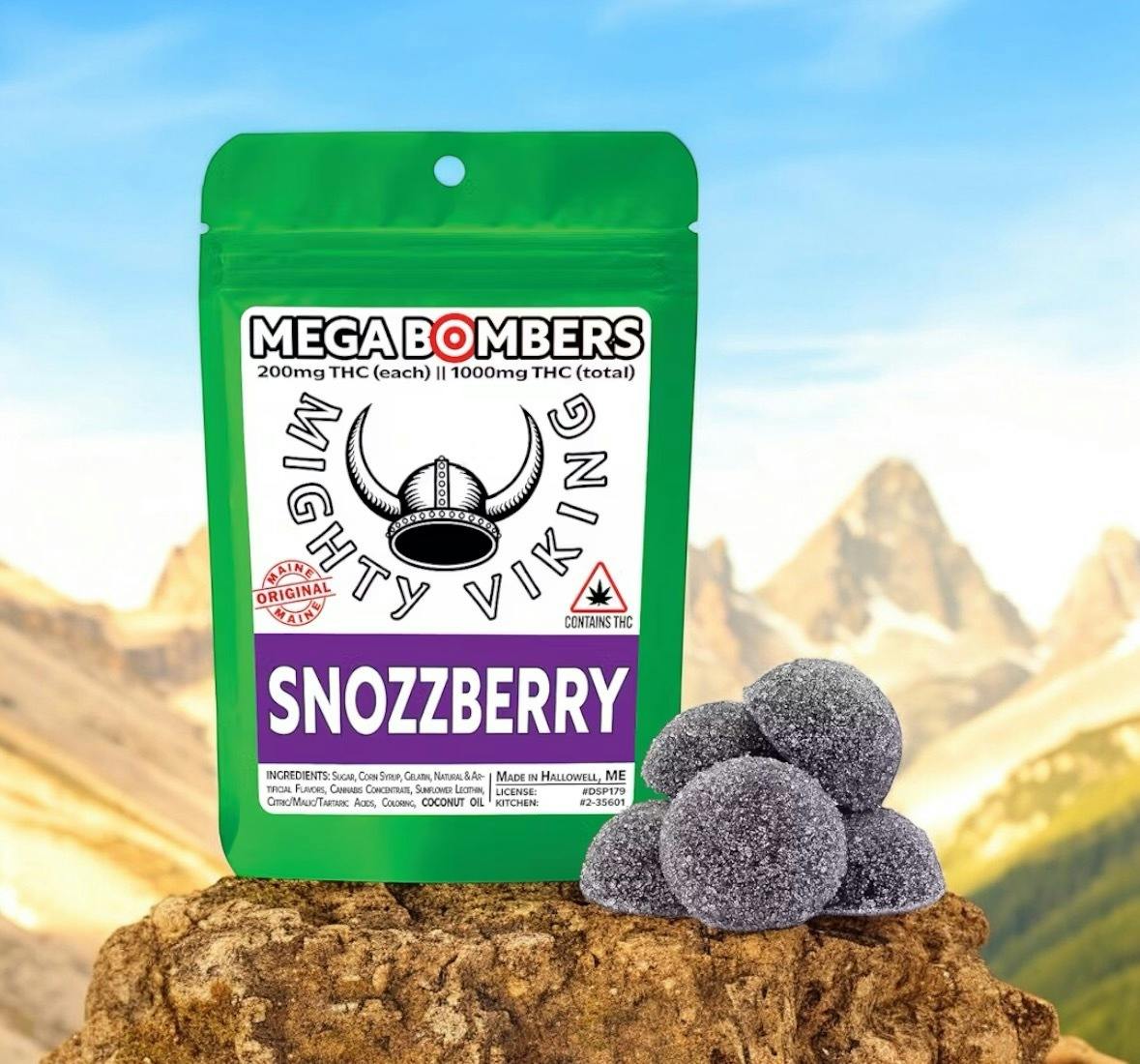 MEGA BOMBERS 1000mg Snozzberry