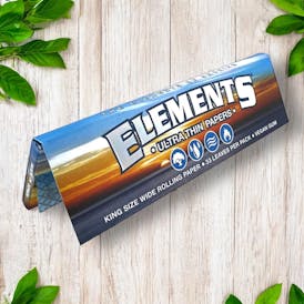 Elements Ultra Thin Rice Rolling Papers | King Size Slim