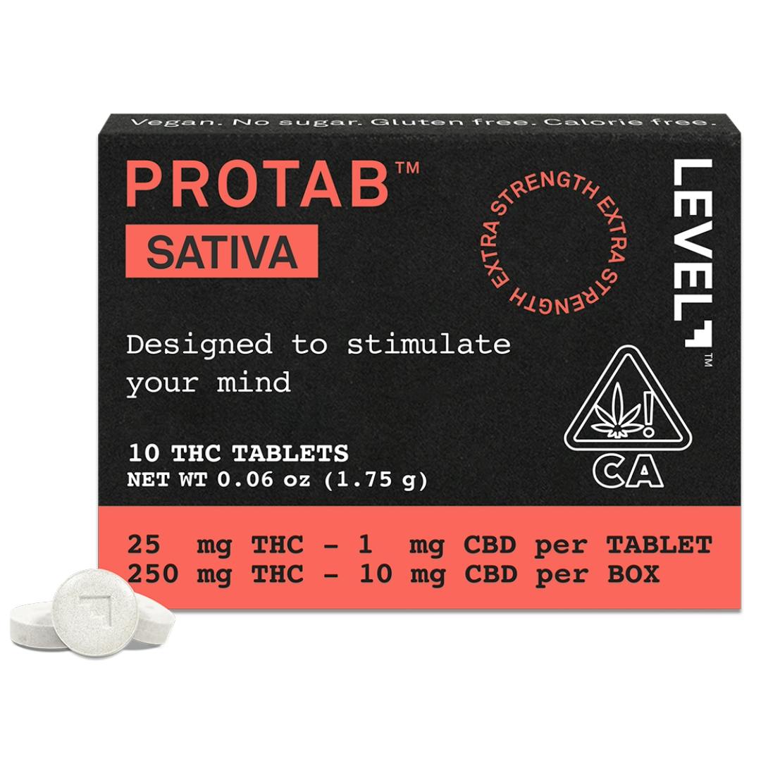 PROTAB | Sativa Tablets 25:1 THC:CBD | 250mg | 10ct | 25mg/ea