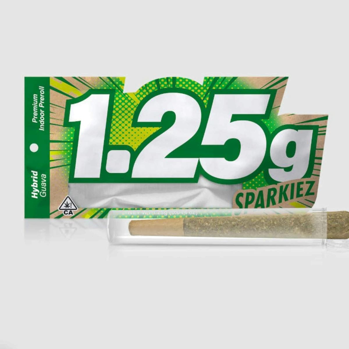 SPARKIEZ - 1.25G PREROLL - SILVER HAZE