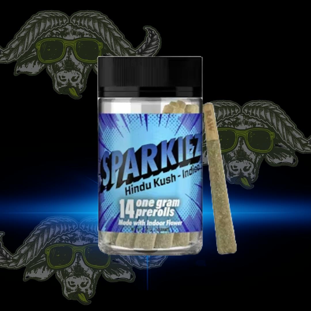 SPARKIEZ - 1G PREROLLS 14PK - BUBBA KUSH