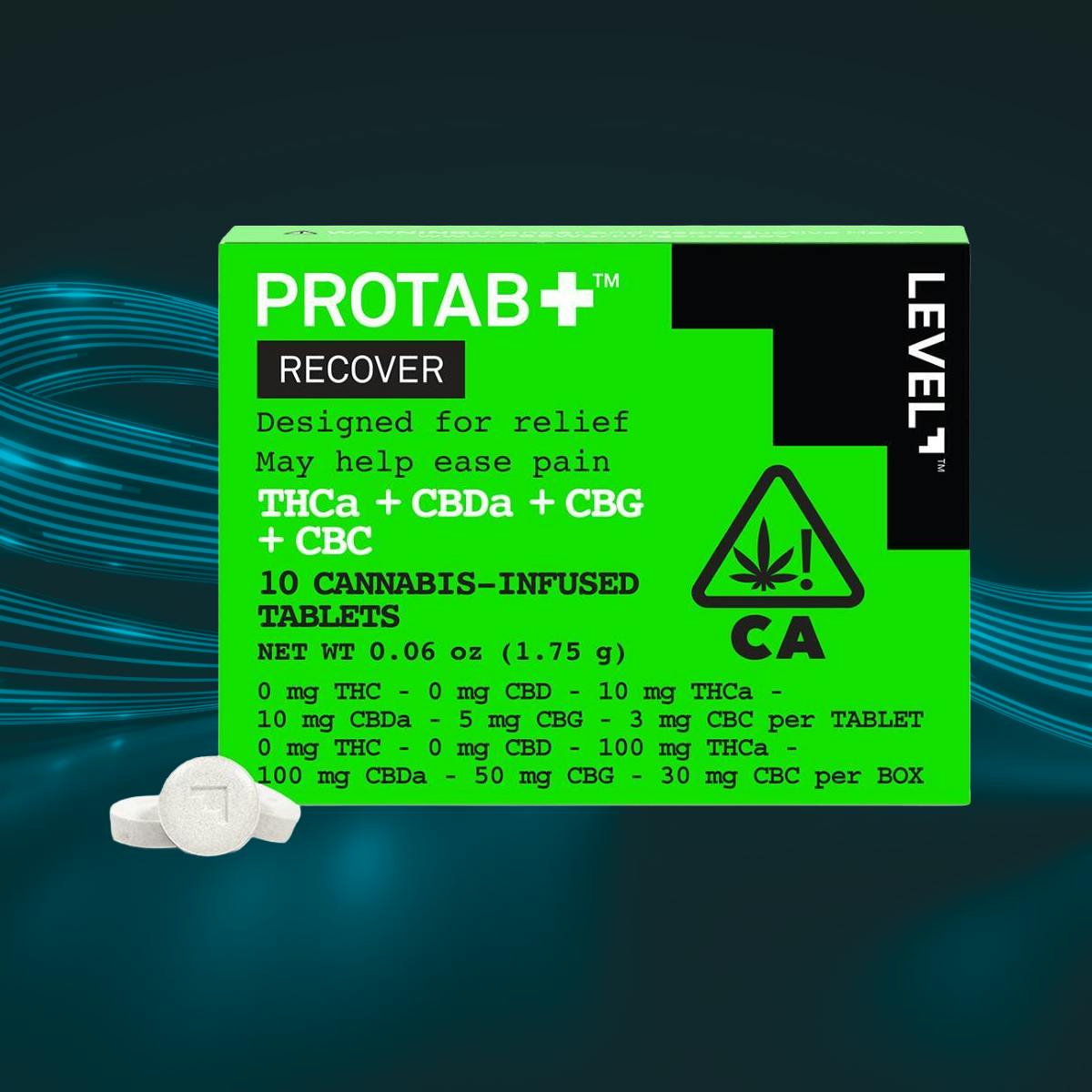 PROTAB+ | Recover Tablets 10:10:5:3 THCa:CBDa:CBG:CBG | 100mg | 10ct