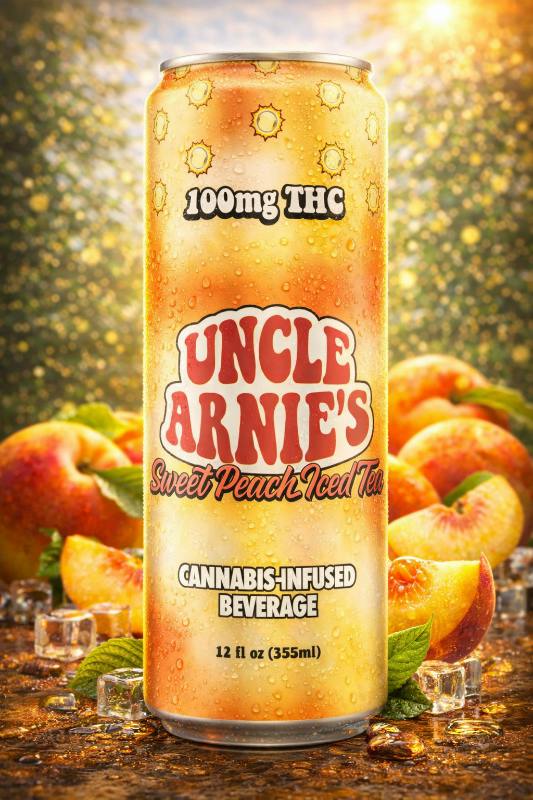 Sweet Peach Iced Tea | Non-Carbonated | 100mg | 12oz