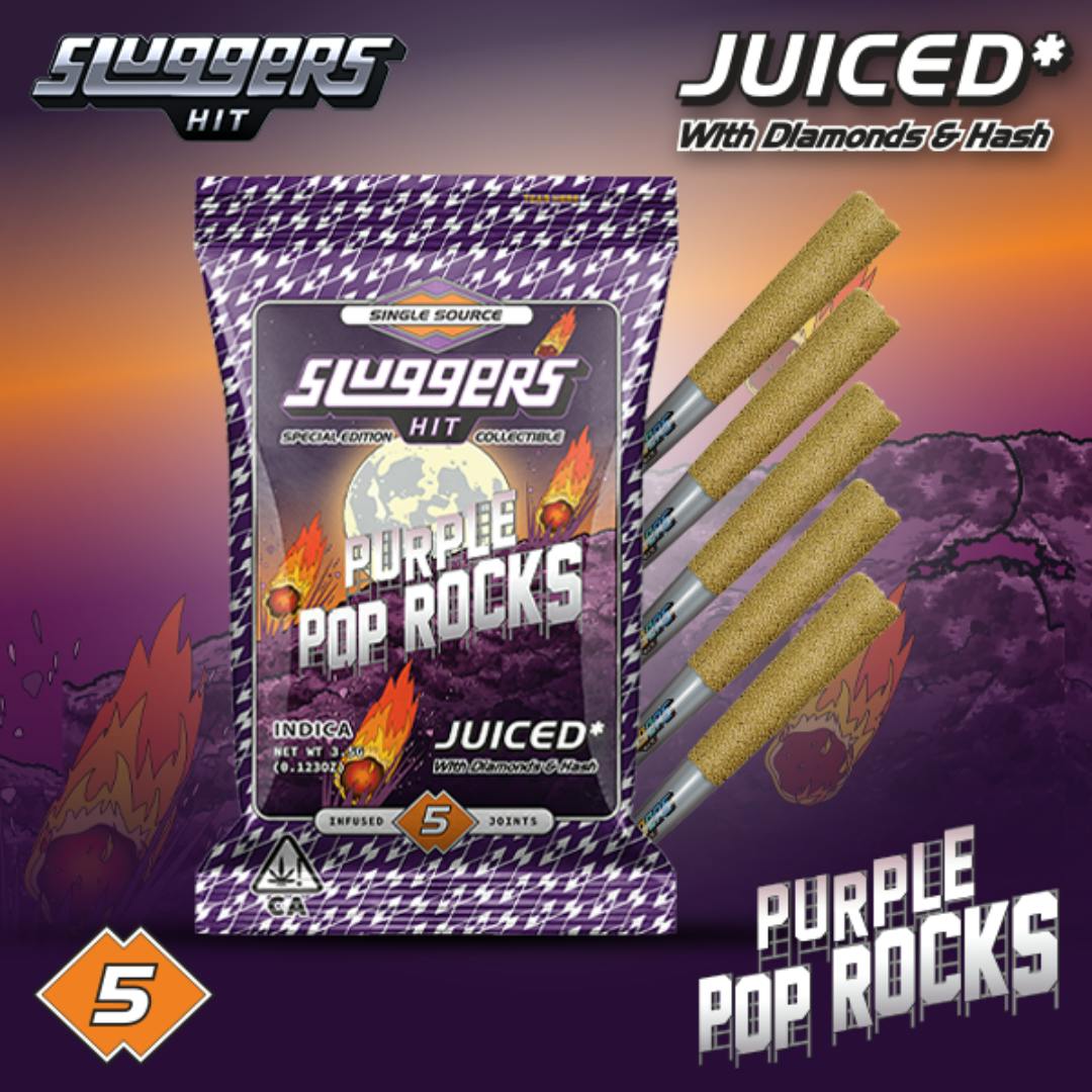 Sluggers Hit: Purple Pop Rocks