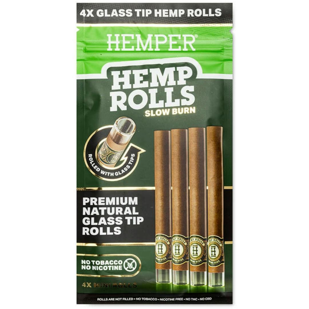 HEMPER - HEMP ROLLS 4PK - NATURAL