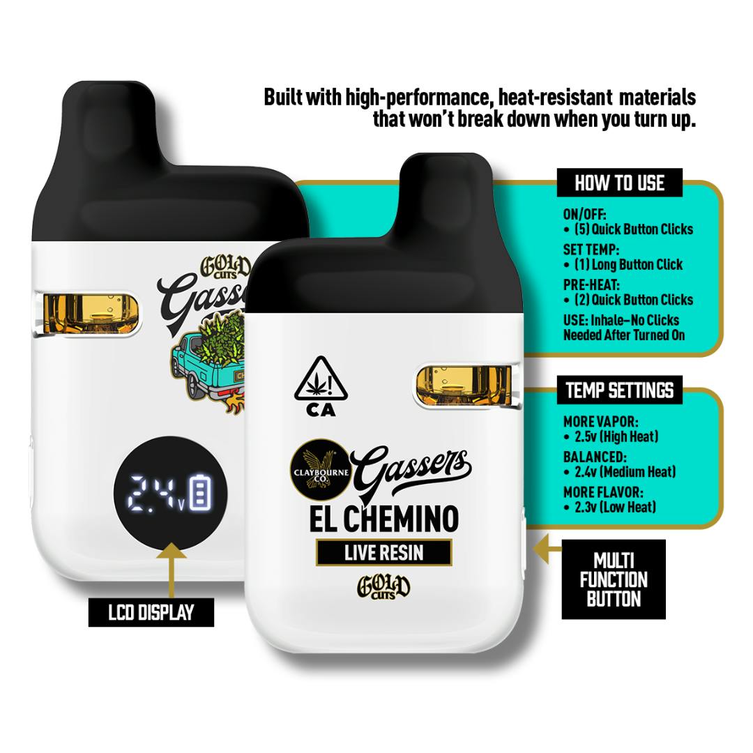 CLAYBOURNE - 1G LIVE RESIN ALL-IN-ONE - EL CHEMINO