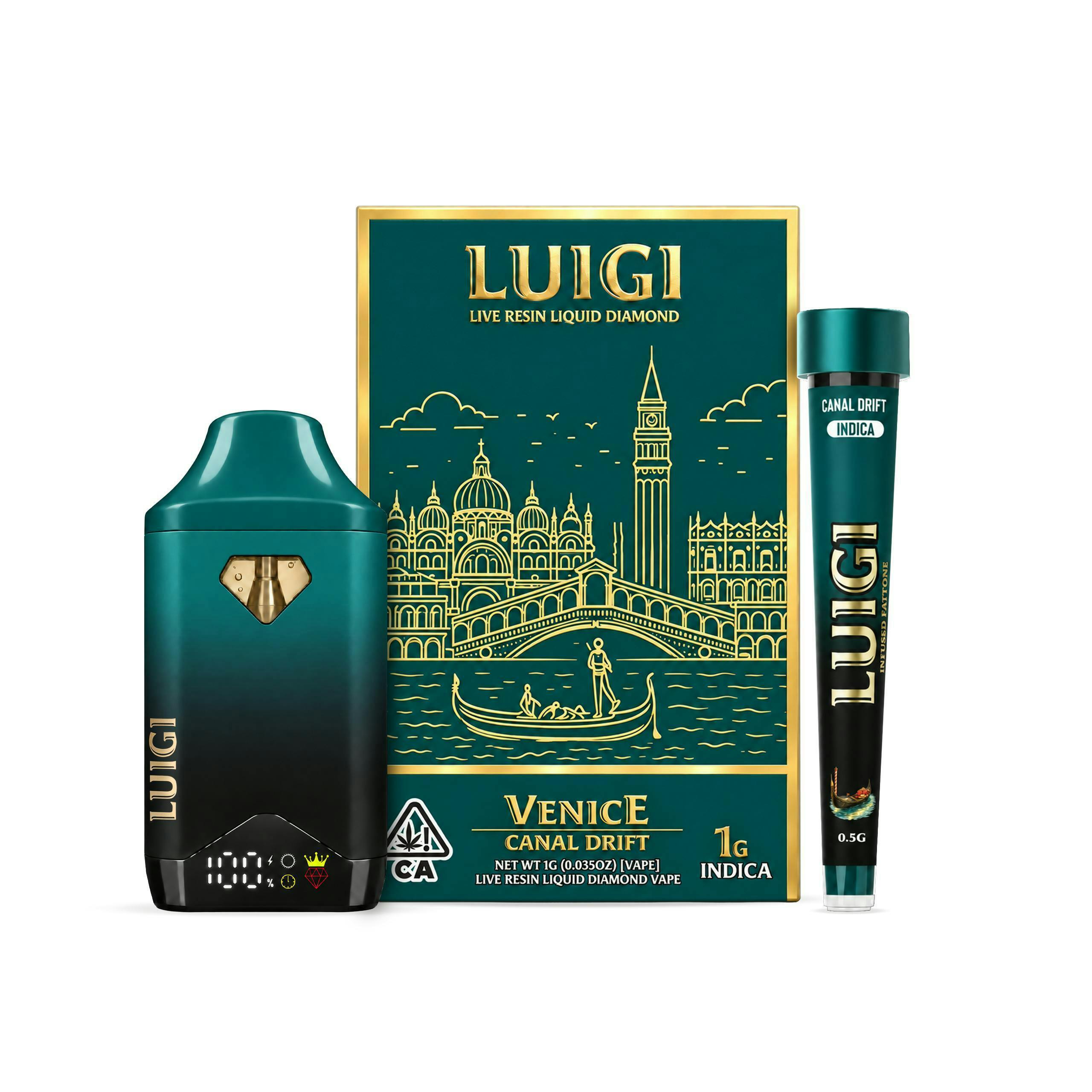 LUIGI - 1G LIVE RESIN ALL-IN-ONE - CANAL DRIFT
