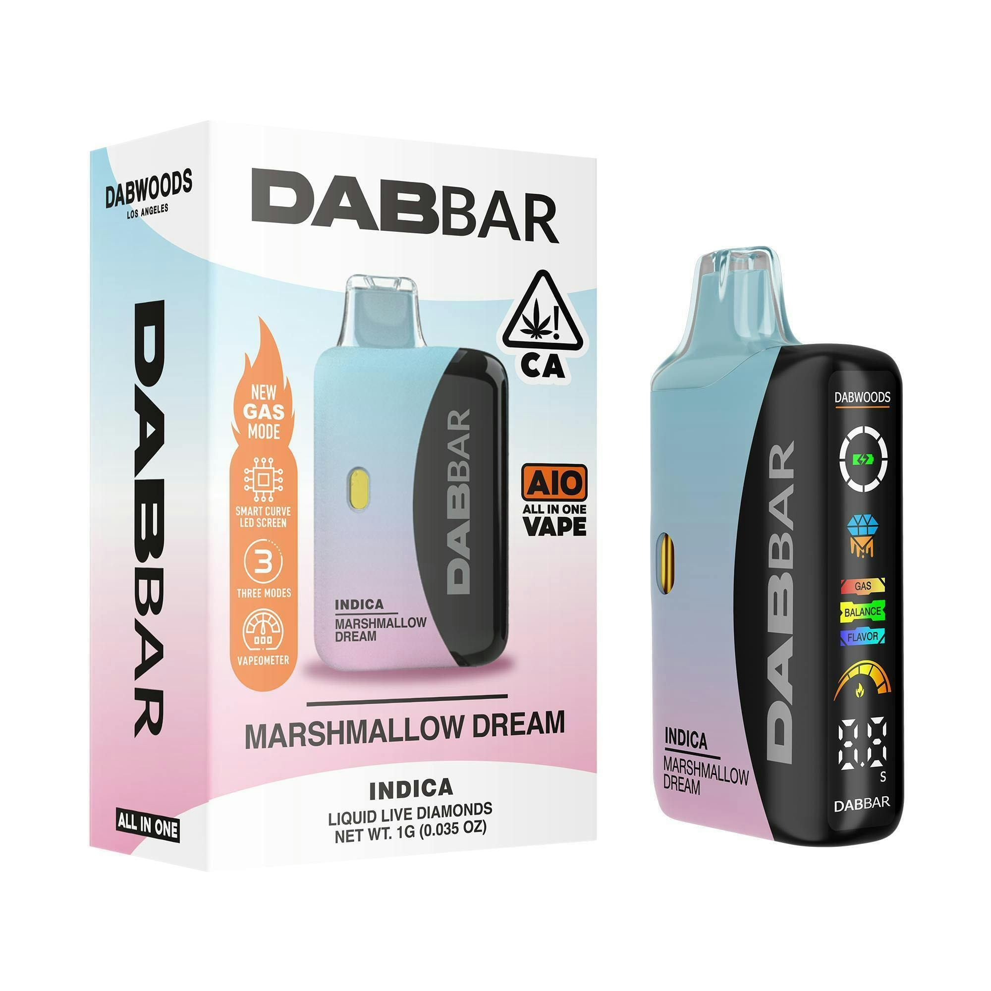 DABWOODS - 1G LIQUID DIAMONDS ALL-IN-ONE - MARSHMALLOW DREAM