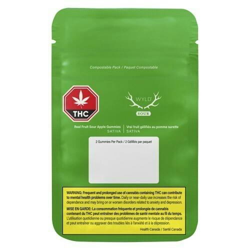 Sour Apple Sativa Enhanced Gummies | 10mg | 2ct | 5mg/ea