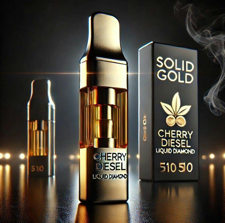 Cherry Diesel Liquid Diamond Vape Cartridge, 1g