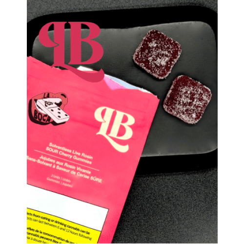 La Boca Sour Cherry Live Rosin HED | Gummies | 2pk | 5mg/ea