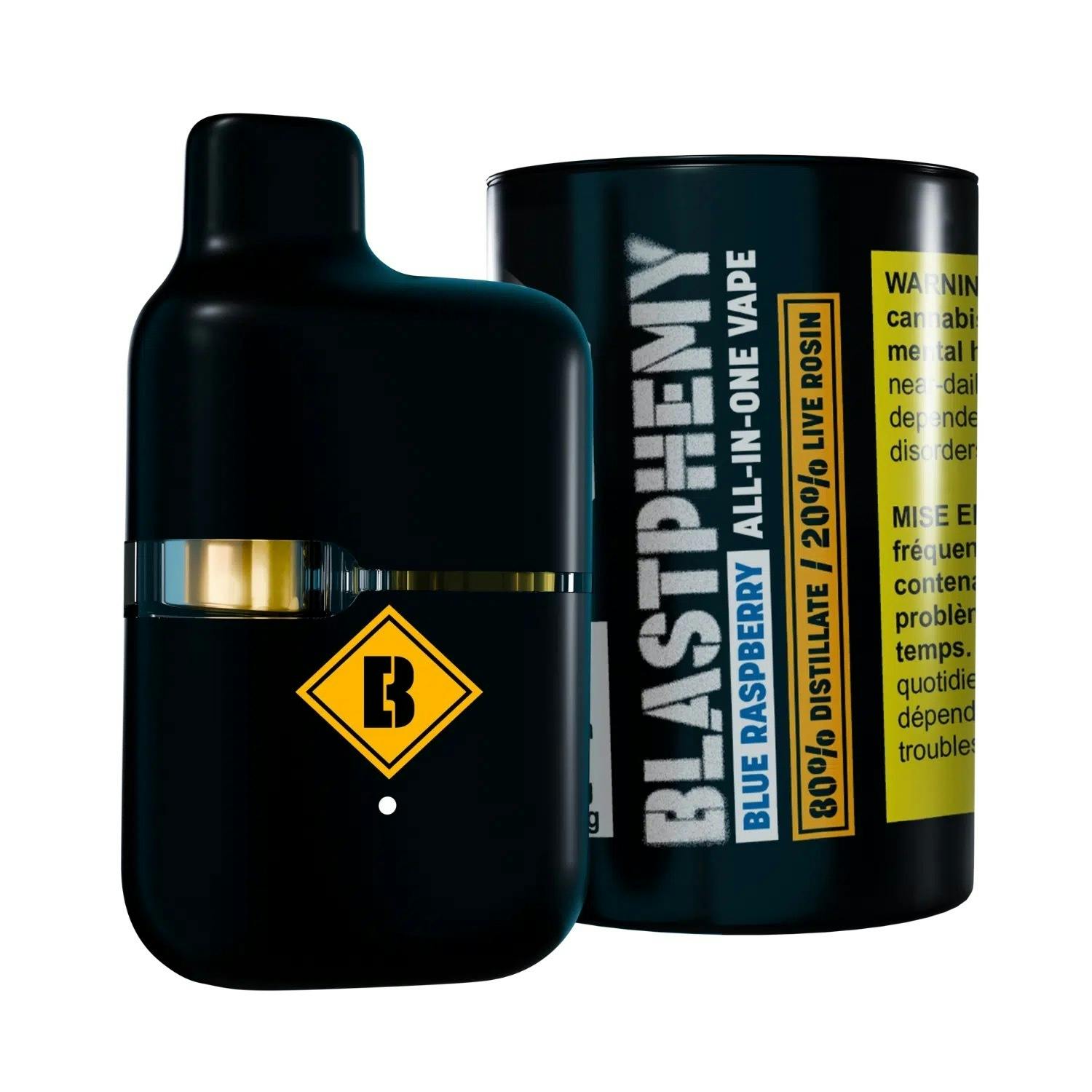 BLASTPHEMY - BLASTPHEMY 80:20 Blue Raspberry 1g Disposable Vape - Blend