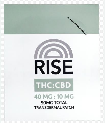 RISE - Transdermal Patch – THC:CBD - 40mg:10mg