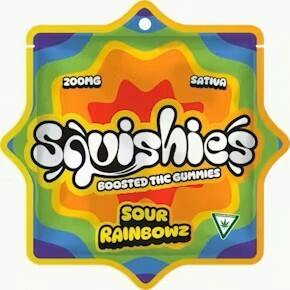SQUISHIES | SOUR RAINBOWZ - GUMMIES | 200MG | SATIVA