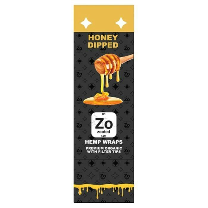 ZOOTED | HONEY DIPPED | HEMP WRAPS | 2PK