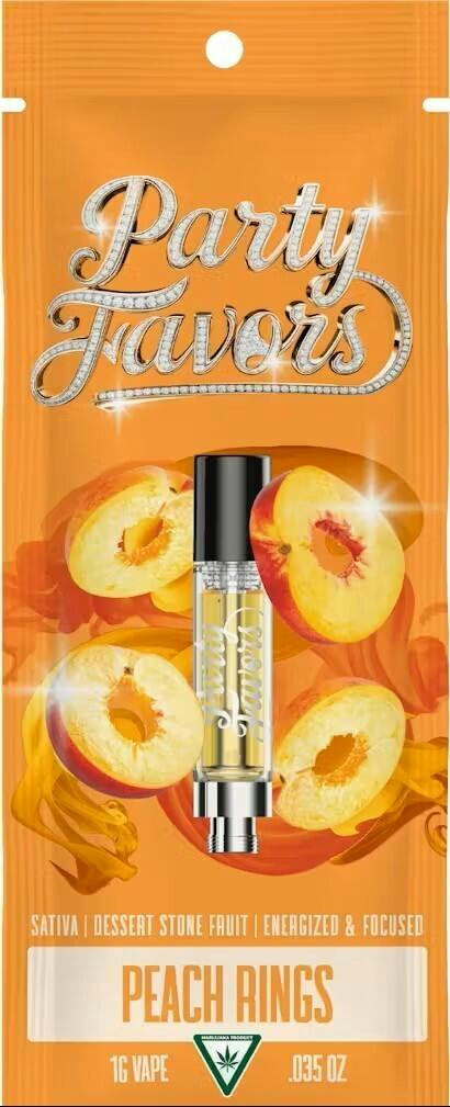 Party Favors | Peach Rings | Cartridge | 1g