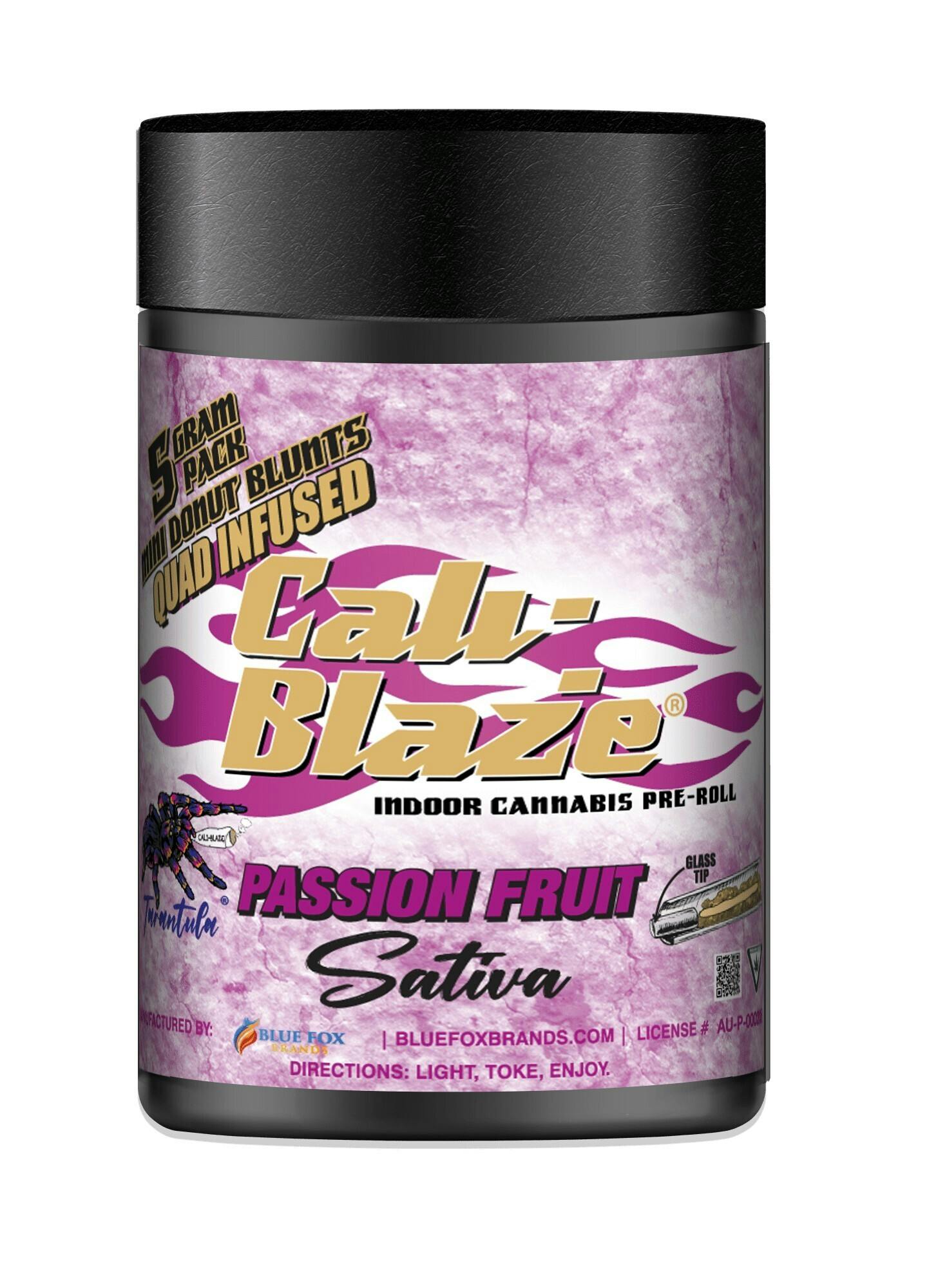 Passion Fruit | Tarantula Donut Infused Blunts | 1g ea | 5pk